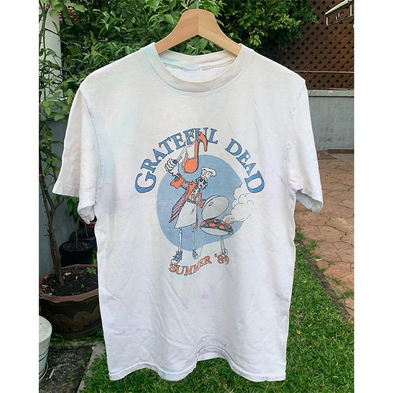 感恩而死乐队Grateful Dead迷幻摇乡村滚摇滚复古海报短袖T恤男潮