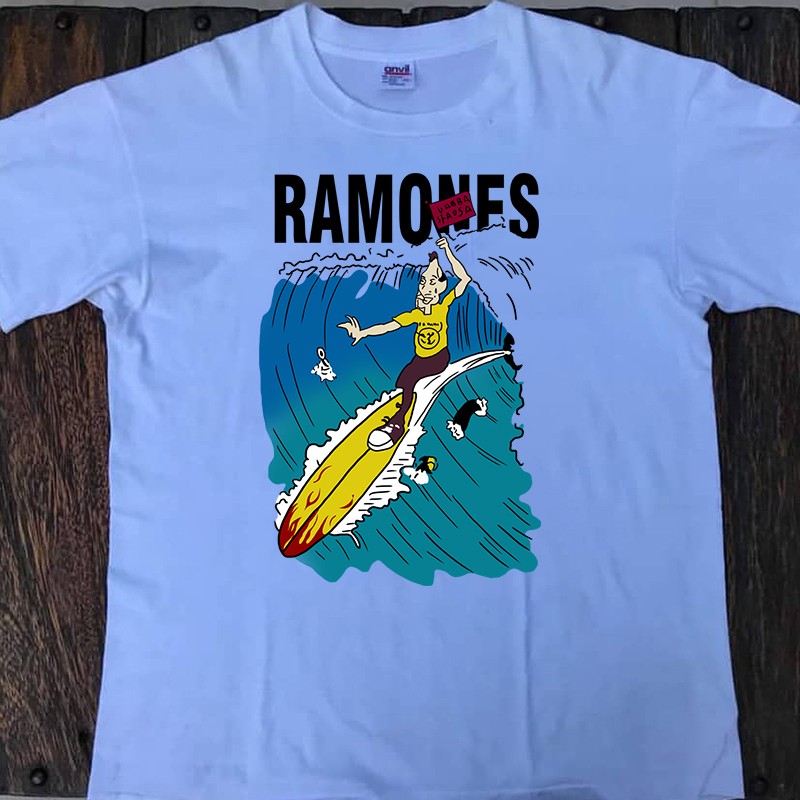 雷雷蒙斯乐摇滚朋克风短袖美式