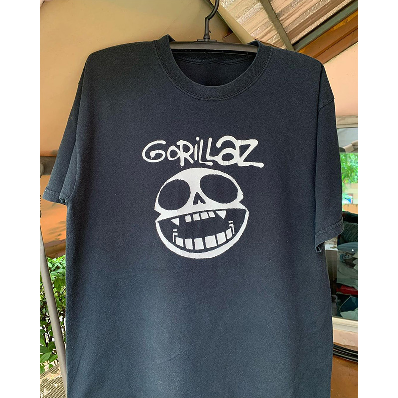 Gorillaz街头顽童 街头霸王乐队欧美高街潮牌复古宽松短袖T恤男女
