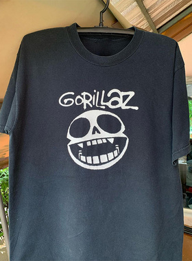 Gorillaz街头顽童 街头霸王乐队欧美高街潮牌复古宽松短袖T恤男女