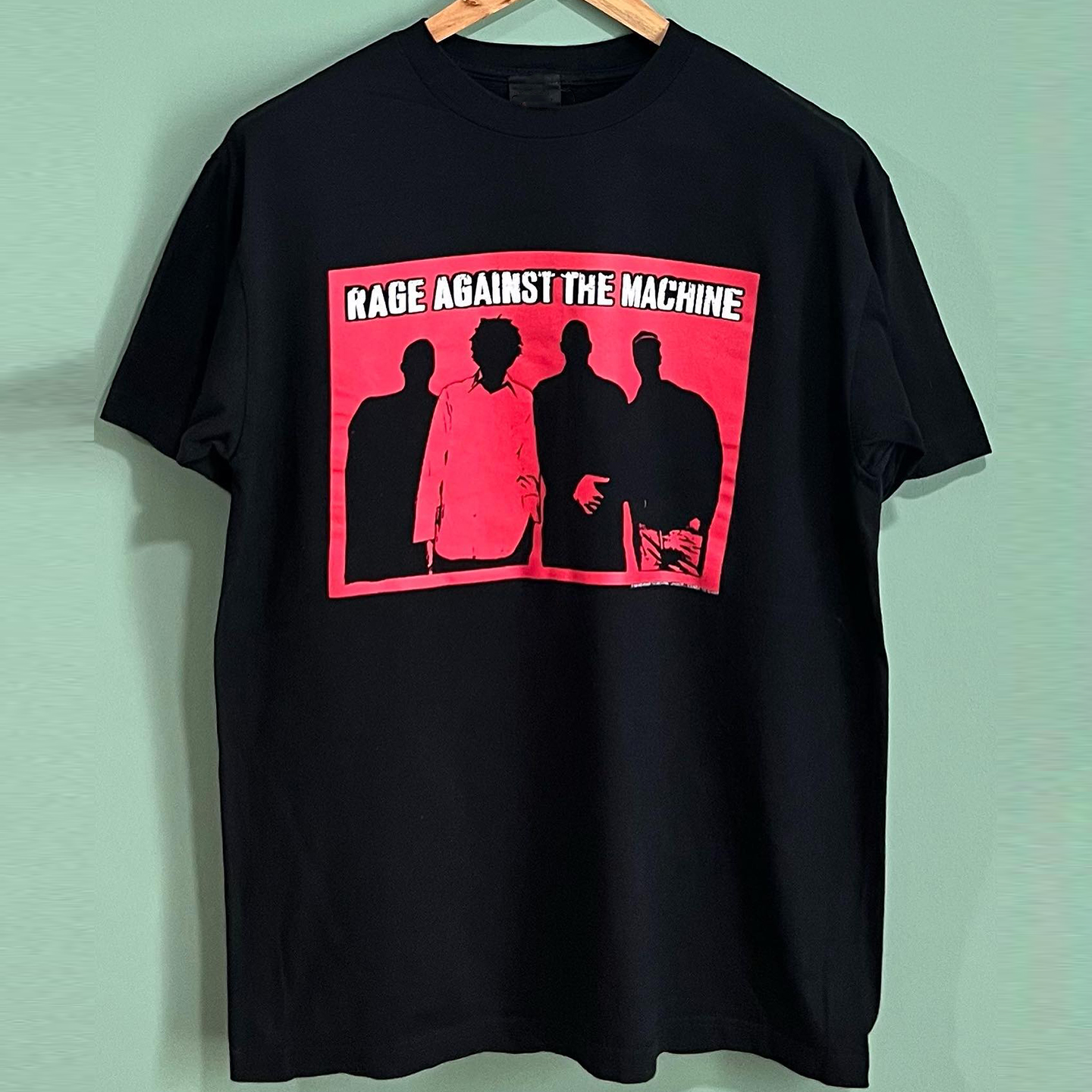 愤怒机器乐队美式重磅棉短袖T恤