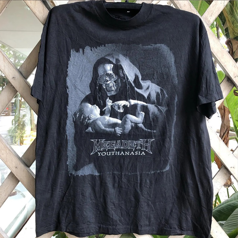 短袖潮流质感男女Megadeth乐队