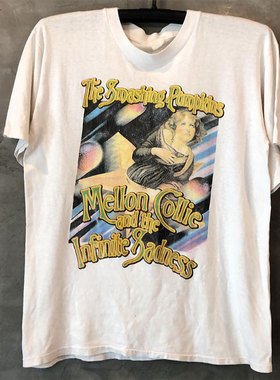 SmashingPumpkins碎南瓜乐队周边经典短袖vintage古着阿美咔叽T恤