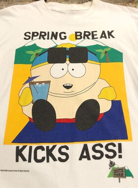 SouthPark南方公园卡通动漫周边短袖T恤美潮oldschool男女五分袖