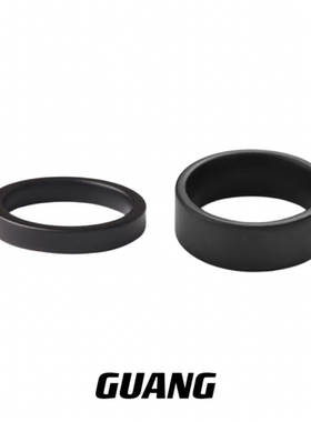GUANG黑色陶瓷戒指男女潮嘻哈小众高级感冷淡风情侣对戒指环男生