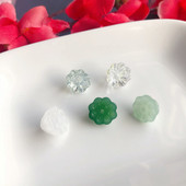 20个装 琉璃花瓣 10mm莲蓬diy水晶玻璃串珠手链材料古风发簪步摇