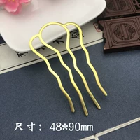 Чистая медь, большие четыре зуба, электрофорез, имитация золота, 1 шт.