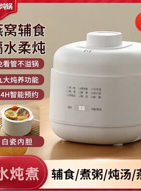 德国电炖锅家用陶瓷隔水炖宝宝辅食智能预约煲汤锅养生电炖盅