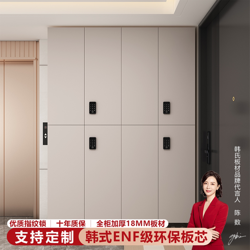 ENF级环保板材鞋柜指纹密码锁图片