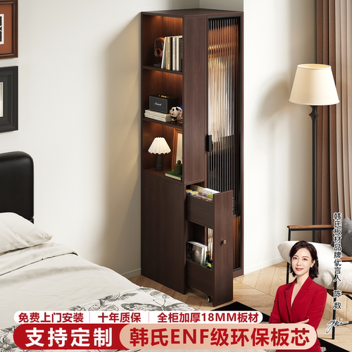 中古风落地玻璃床头柜衣柜可定制