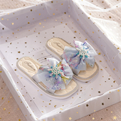 外穿女童冰雪平底防滑公主舒适小女孩凉拖鞋 韩版 女夏时尚 儿童拖鞋