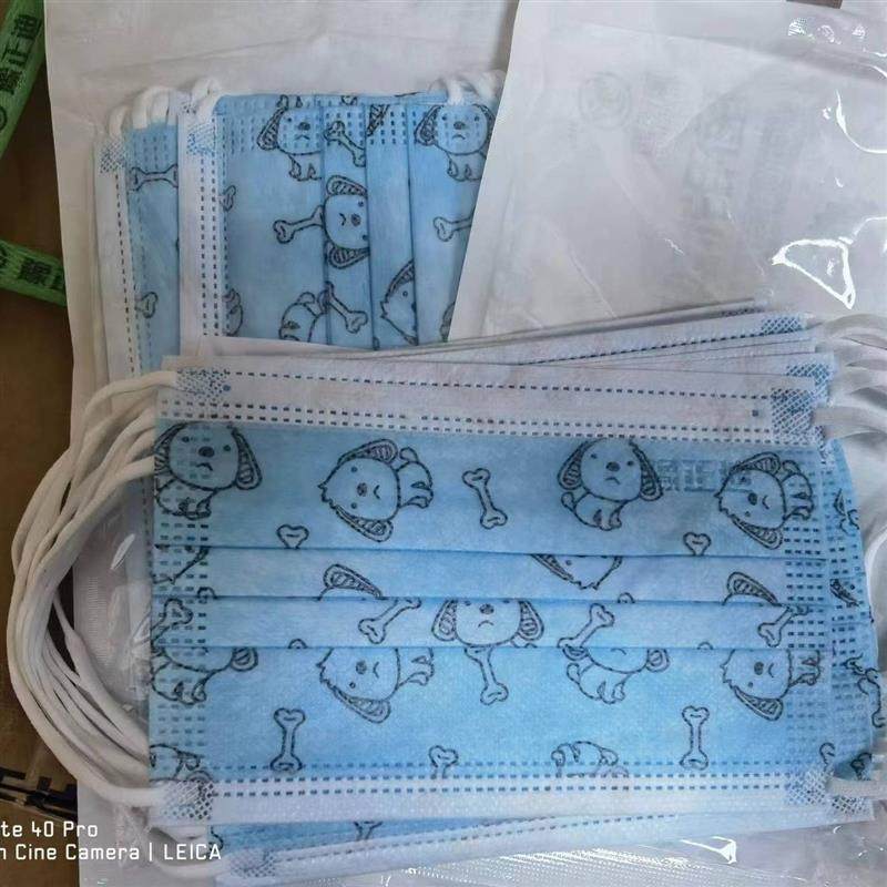 小学生开学季一次性卡通印花口罩4-12岁儿童超防护防尘防污染口罩