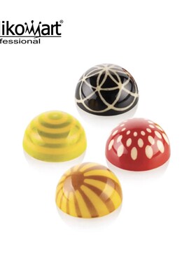 意大利SIlikomart 印章巧克力模具 半球巧克力-Choco stamp a