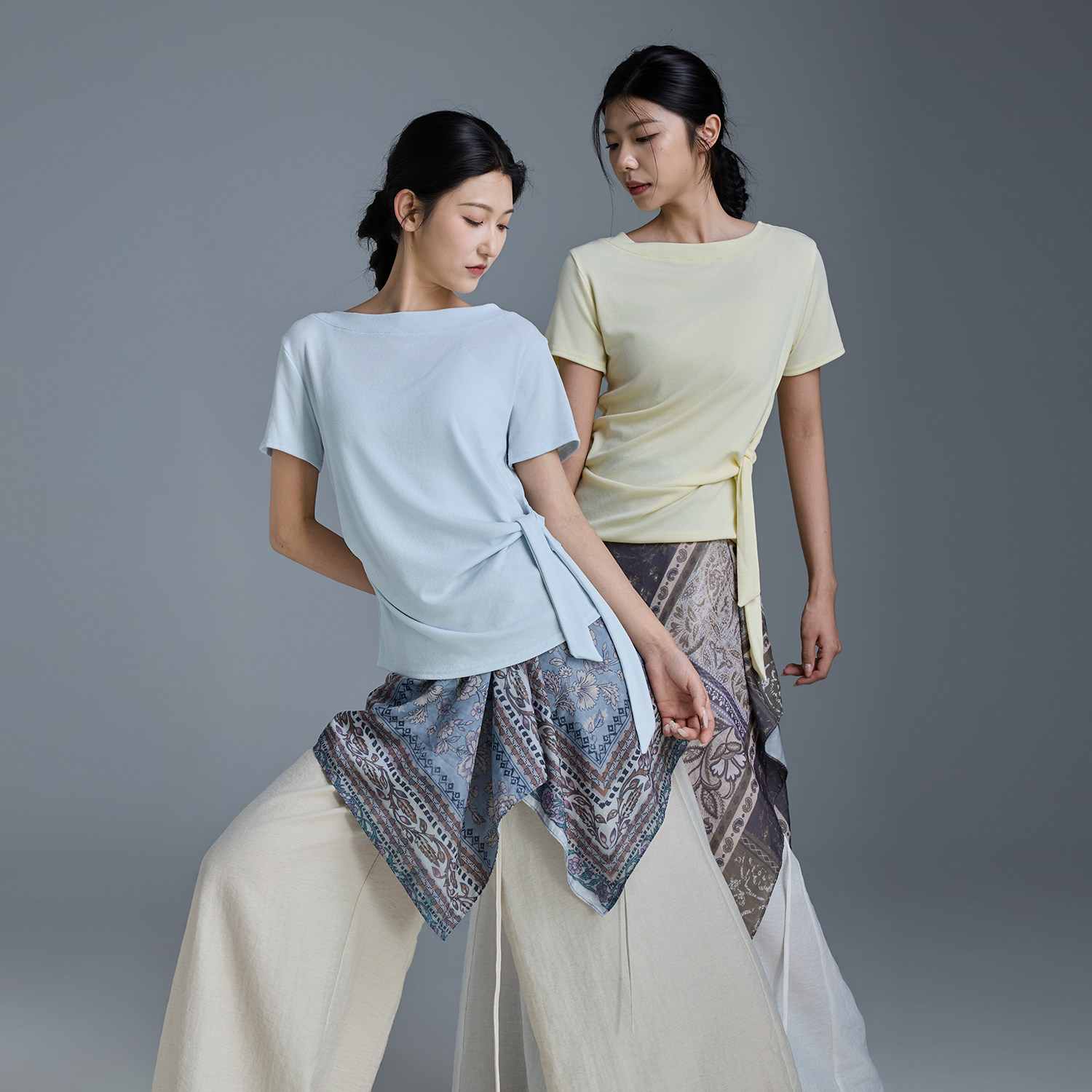 华丽独秀现代舞练功服剑舞短袖上衣T恤宽松显瘦日常可穿舞蹈服女图片