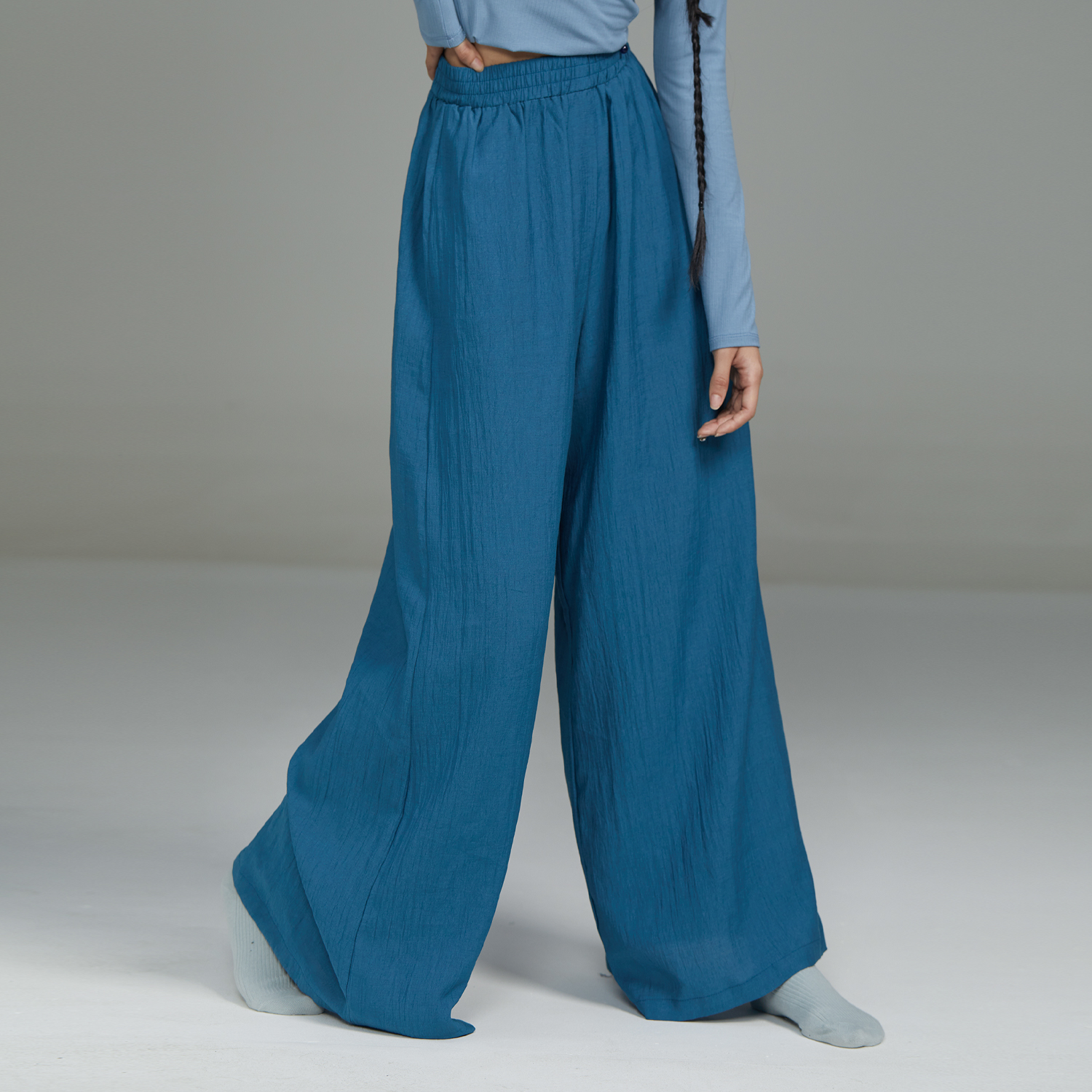 华丽独秀现代舞练功服日常可穿新款宽松文艺裤中国舞舞蹈服演出服