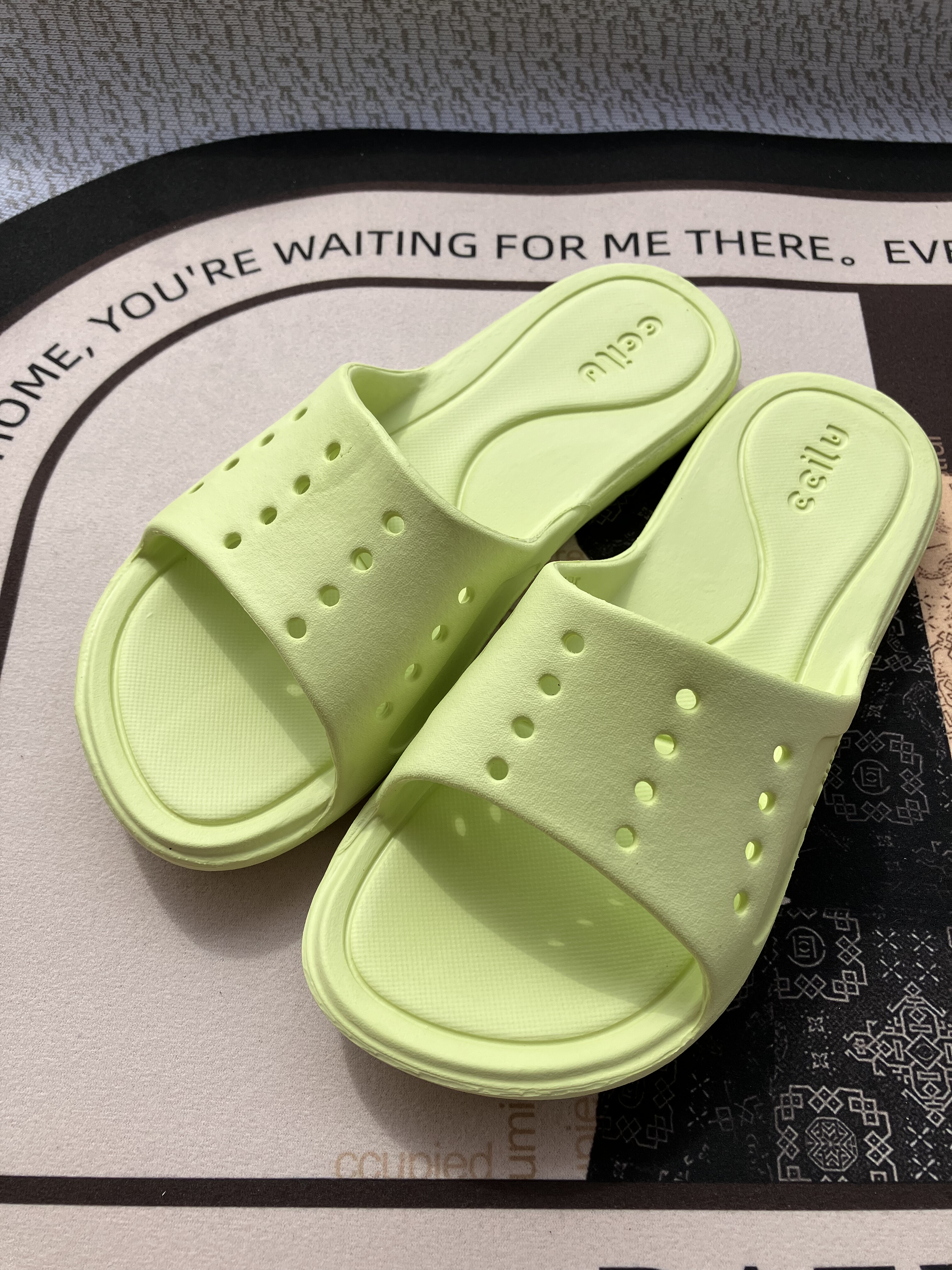 驰绿拖鞋男女家居拖鞋软底沙滩一字拖鞋,女鞋,一字拖,淘宝优惠券,粉丝福利购,淘宝优惠卷