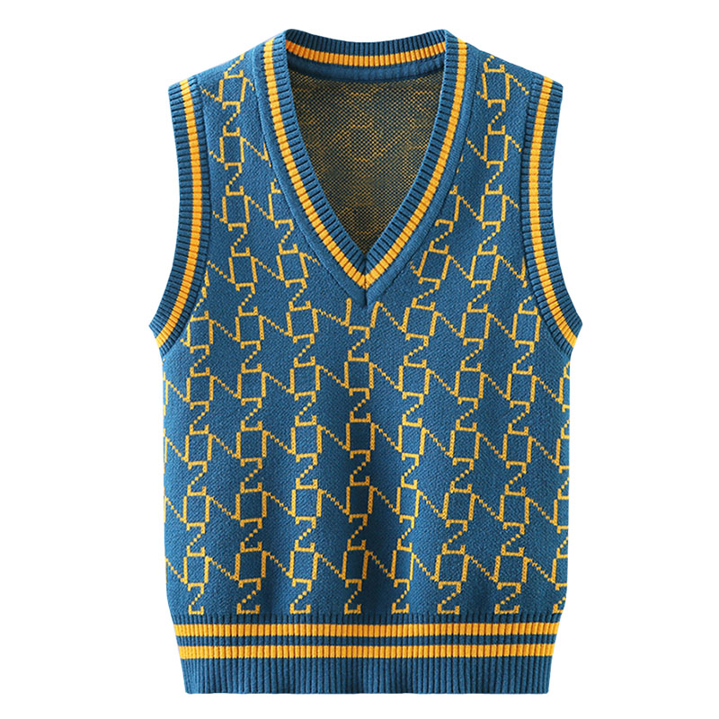 纯棉中大童保暖防风马甲