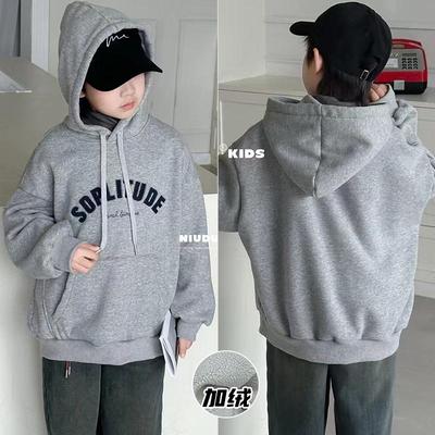 牛哆哆冬加绒一体绒卫衣男童女童