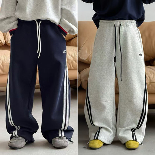 布芮欧儿童杠边运动裤直筒卫裤潮