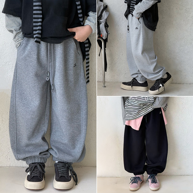 爱木橦中大童新款韩系收脚运动裤图片