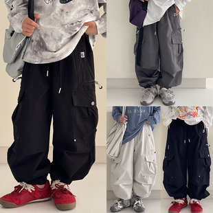 儿童休闲街舞长裤 大E小e童装 9321 子男童女童工装 裤 2026春季 新款