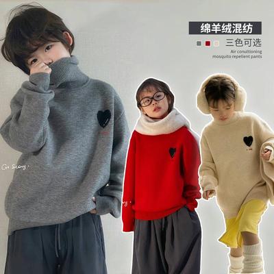 G+韩版柔软高领加绒毛衣打底保暖