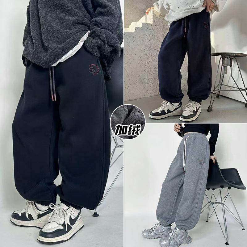 爱木橦冬新款童装男童女童加厚一体绒裤子加绒裤束脚运动裤7321,童装/婴儿装/亲子装,裤子,淘宝优惠券,粉丝福利购,淘宝优惠卷