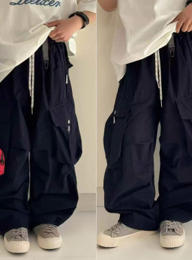 大E小e童装26春夏新款男童女童直筒休闲裤儿童工装裤街舞裤子9311