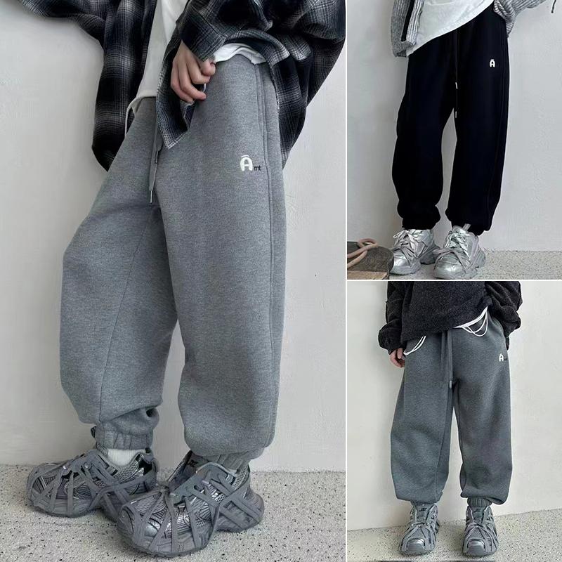 爱木橦长裤一体绒加绒裤运动裤