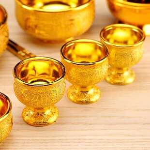 供仙摆供敬神拜祖宗酒壶财神酒杯茶杯套装贡品酒杯一整套供酒盅