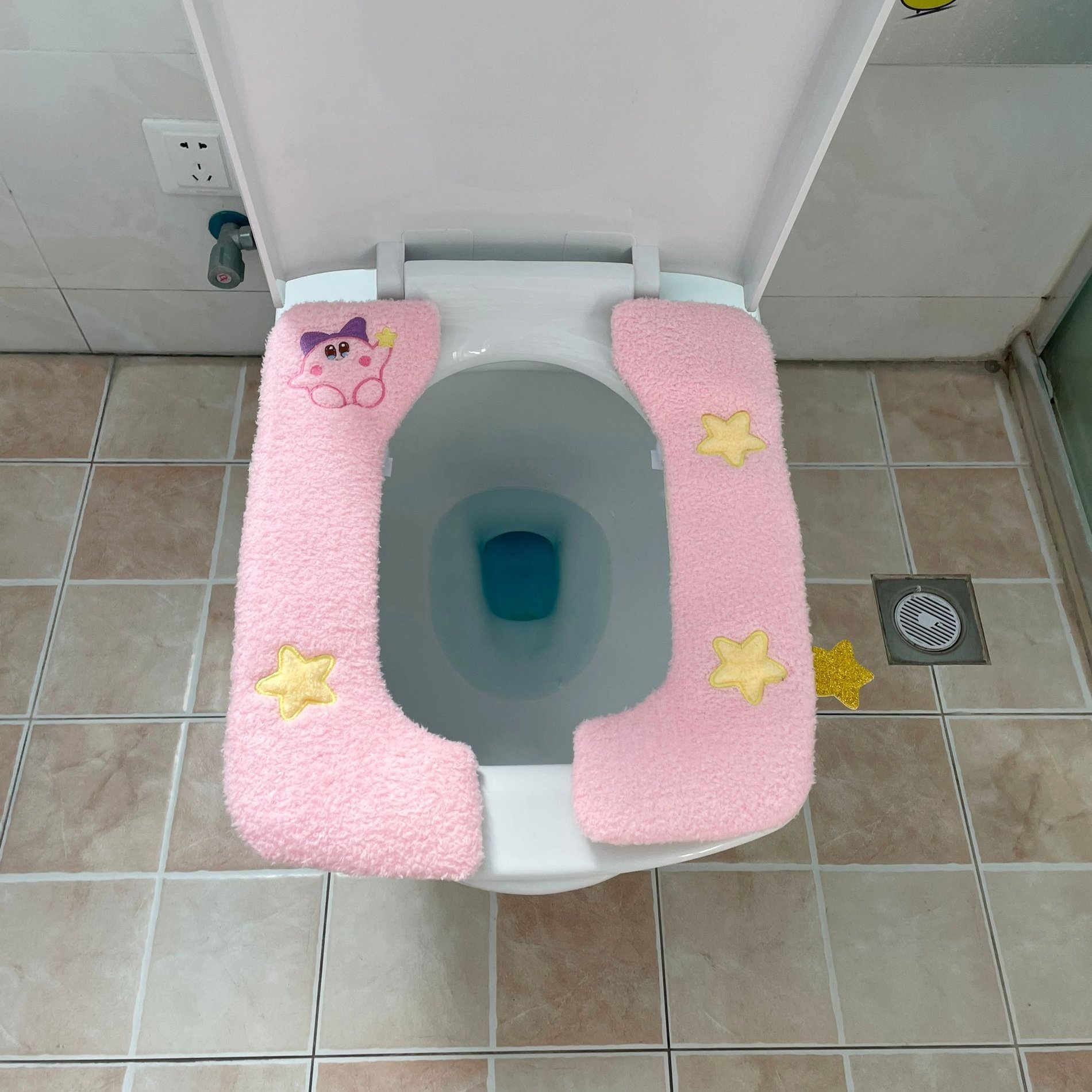 卡比粉色少女心方形马桶垫方形大号可爱提手款垫通用坐便套家用,家庭/个人清洁工具,马桶套/马桶座圈,淘宝优惠券,粉丝福利购,淘宝优惠卷