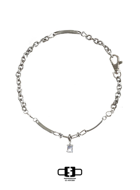 原创合金钛钢钻石欧美风项链