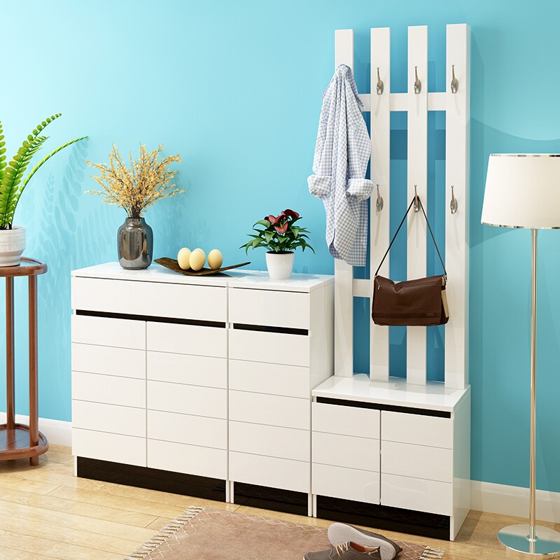 带衣架的衣柜和鞋柜门口镜子衣服柜挂衣架组合玄关隔断组合衣帽柜在类目 住宅家具, 柜类, 鞋柜中 - 来自Buy2taobao.com提供专业的淘宝代购服务