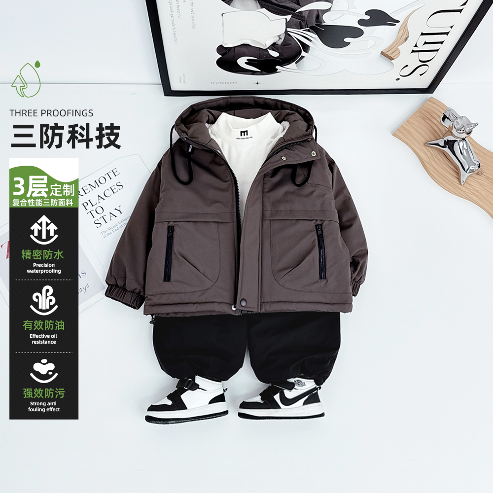 男童外套秋冬款2025新款秋冬装儿童夹克 DMQ6517-1