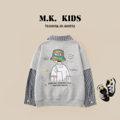 CA7692华子童装 潮流假两件Polo衫 男童春款 儿童卫衣2026新款