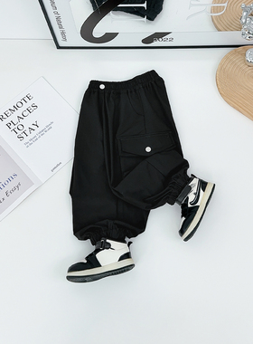 儿童裤子秋冬款男童工装裤2025新款秋装洋气UTT52008