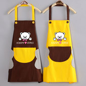 厨房围裙家用女时尚 可爱日系韩版 防水防油大人做饭工作服定制LOGO