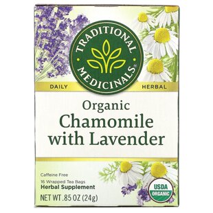 现货Traditional Medicinals洋甘菊薰衣花草茶安稳睡眠和舒缓压力