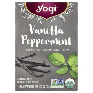 美国yogi Tea 瑜伽茶香草薄荷味肉桂罗布斯叶健康消化茶无咖啡因