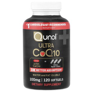 美国原装Qunol Ultra辅酶Q10心脏心血管健康100毫克易吸收120粒