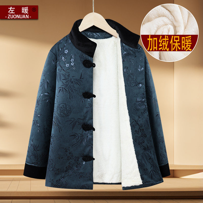 胖奶奶冬装大码棉服外套70岁老年人棉衣女妈妈加绒加厚老太太棉袄