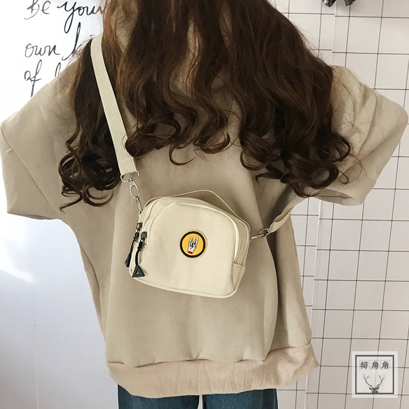 the republic of korea ins solar system girl lovely Funny Gesture Little bag canvas Inclined shoulder bag Harajuku One shoulder Student bagin the Leather/Lady bags/Men's bag, Ms. bags  category - from Buy2taobao.com to provide professional Taobao agent buy service