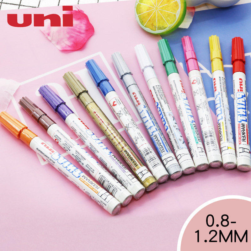 日本UNI三菱小号油漆笔PX-21轮胎笔 细头婚礼签名笔记号笔 补漆笔