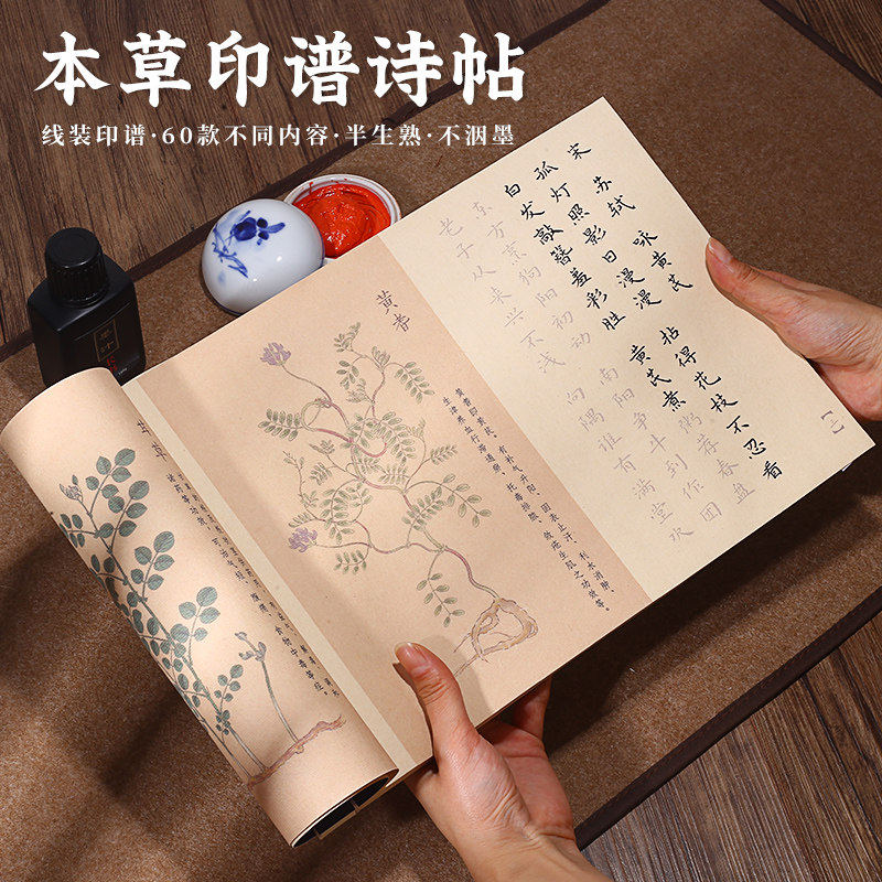 长书小楷字帖草本诗词半生半熟宣纸临摹描红书法练习练毛笔字成人