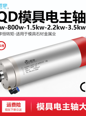 振宇/SQD 模具动力头300/800/1.5/2.2/3.5KW 高速打磨开槽电主轴
