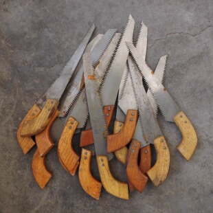 库存老货果树锯加宽园艺修枝锯伐木小手锯伐树锯家用小锯子怀旧锯