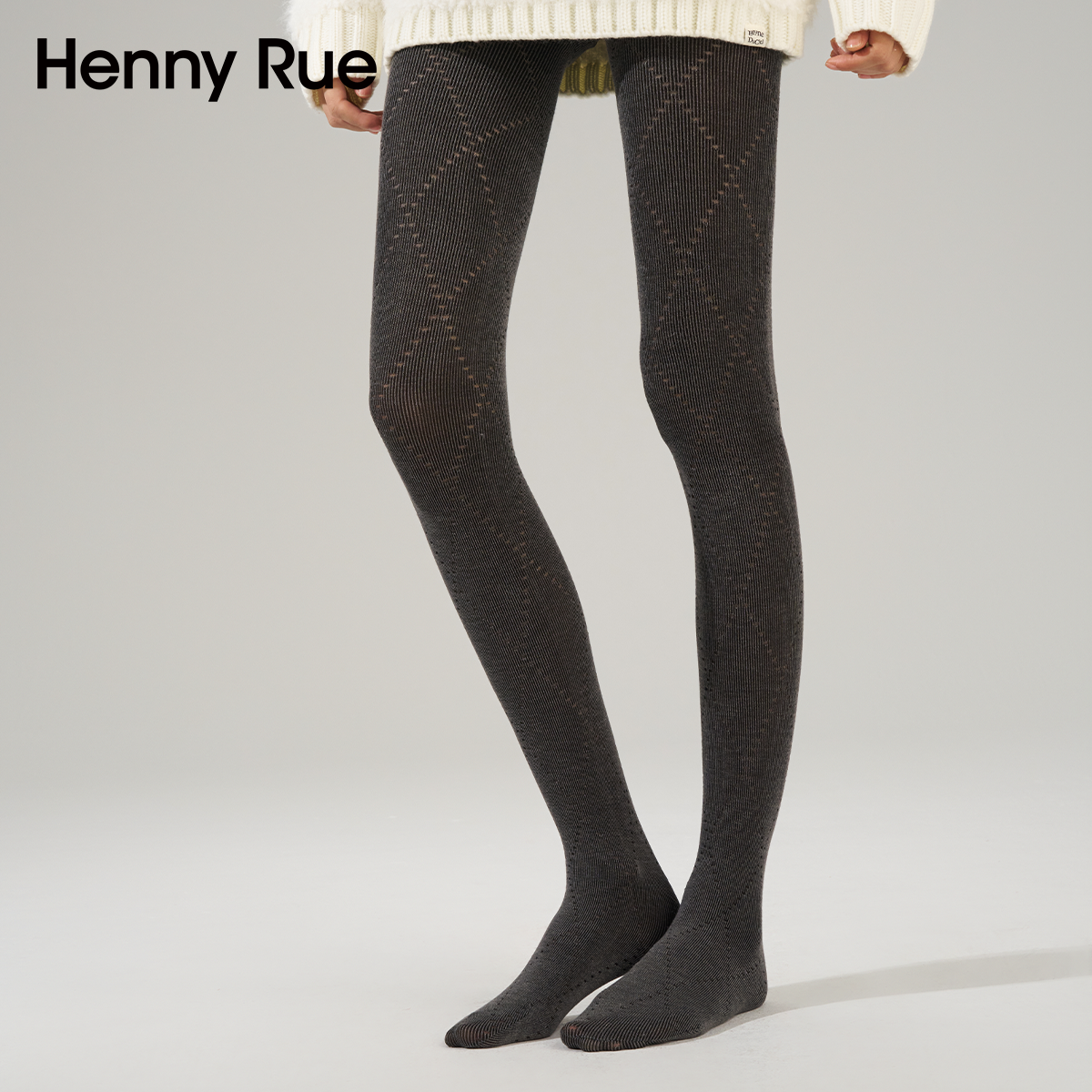 HENNY RUE亨尼露秋冬菱形格弹力连裤袜美腿微压显瘦打底裤袜,女士内衣/男士内衣/家居服,连裤袜/打底袜,淘宝优惠券,粉丝福利购,淘宝优惠卷
