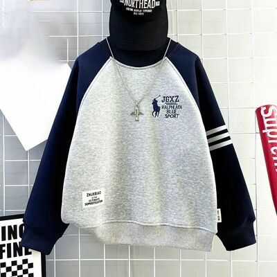 【纯棉华棉】加绒加厚奥粒绒卫衣男女童2025新款秋冬中大童潮酷上