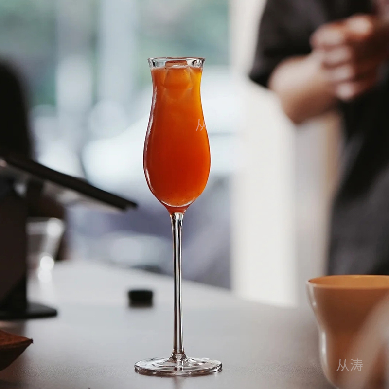 无铅水晶玻璃香槟酒杯 气泡起泡高脚杯鸡尾酒杯品酒杯特调饮品杯
