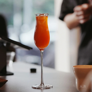 无铅水晶玻璃香槟酒杯 气泡起泡高脚杯鸡尾酒杯品酒杯特调饮品杯